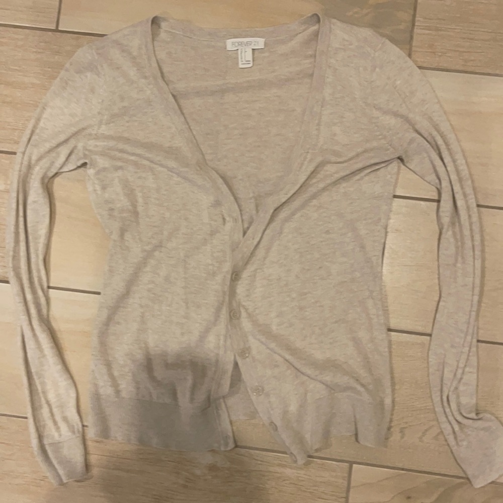 Forever 21 Small Cream Cardigan ***. Please read full description